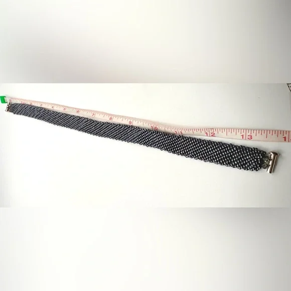 New Sleek Beautiful Black Mesh Choker Necklace, Can Also be worn as a Bracelet - Picture 8 of 8